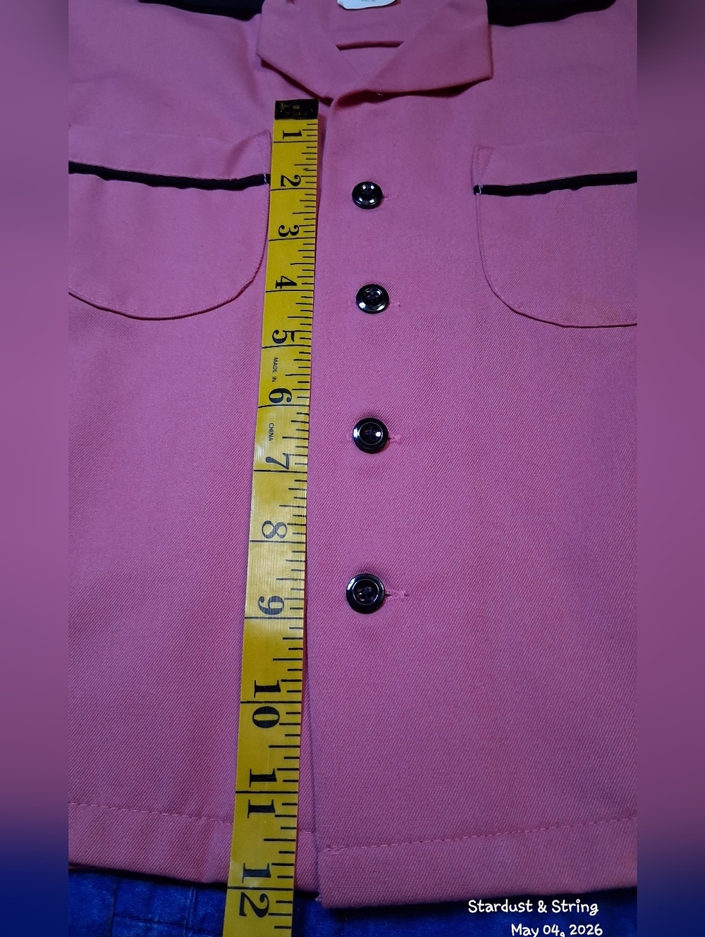 Pink Black Retro Bowling Shirt ~ Youth Small By Cruisin USA ~ Rockabilly & Rayon - Picture 6 of 6
